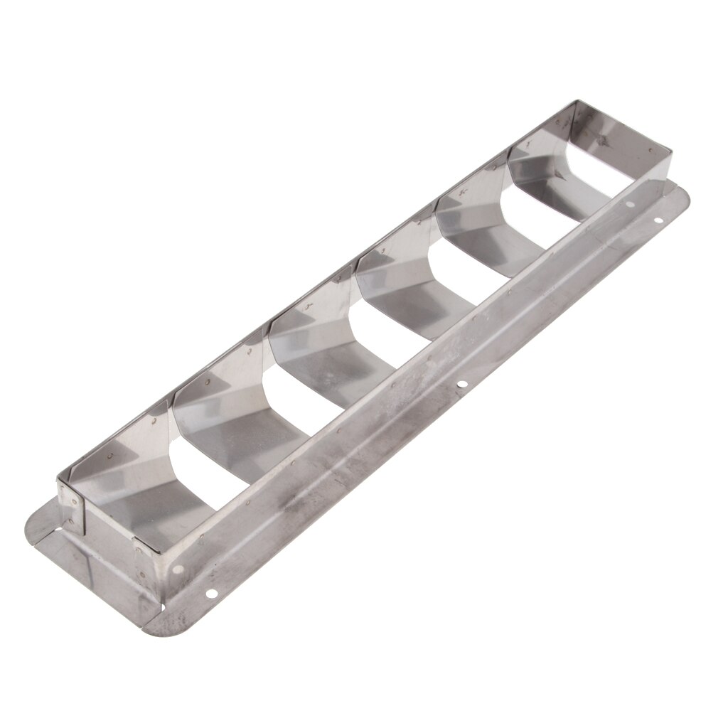 Boat Stainless Steel Louver Vent 6 Slots Louvered Ventilation Air Vent Cover