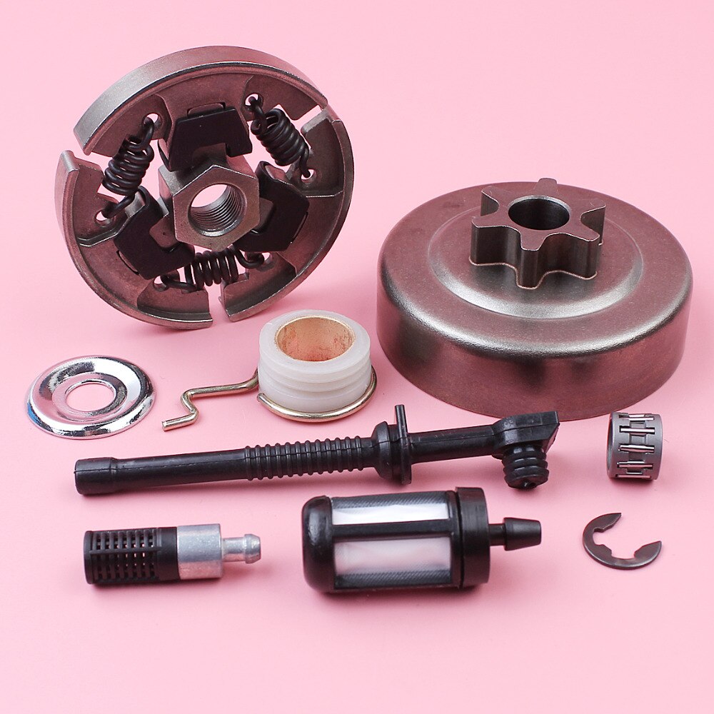 3/8 Pitch 6 Tanden Clutch Tandwiel Drum Voor Stihl MS180 MS170 018 017 MS 180 170 Kettingzaag Stookolie Filter line Pomp Wormwiel