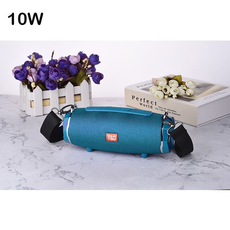 Tg118 caixa de som portátil bluetooth 40w, alto falante, portátil, para computadores, players de música, com rádio fm tf aux aux: TG145C Peacock blue