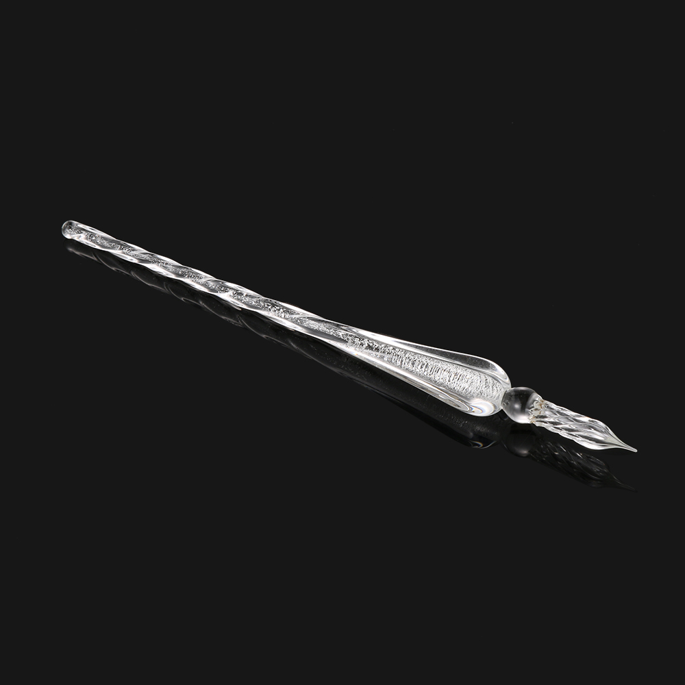 0.7mm Glass Dip Pen Drip Fountain Pens Filling Ink 9 Colors Painting Signature Writing Diy Craft School Stationary: 8