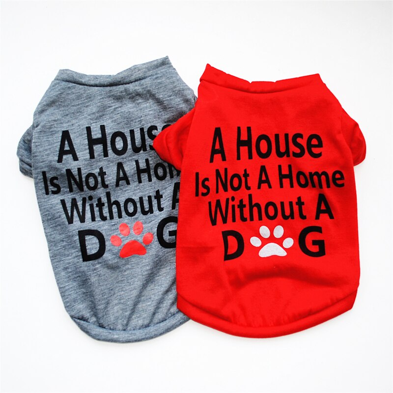 Love Cat Clothes Cotton Pet T Shirts Clothing For Cats Kittens Vest Small Dog Clothes Mommy Daddy Vest Gatos Pet Clothing 35S1