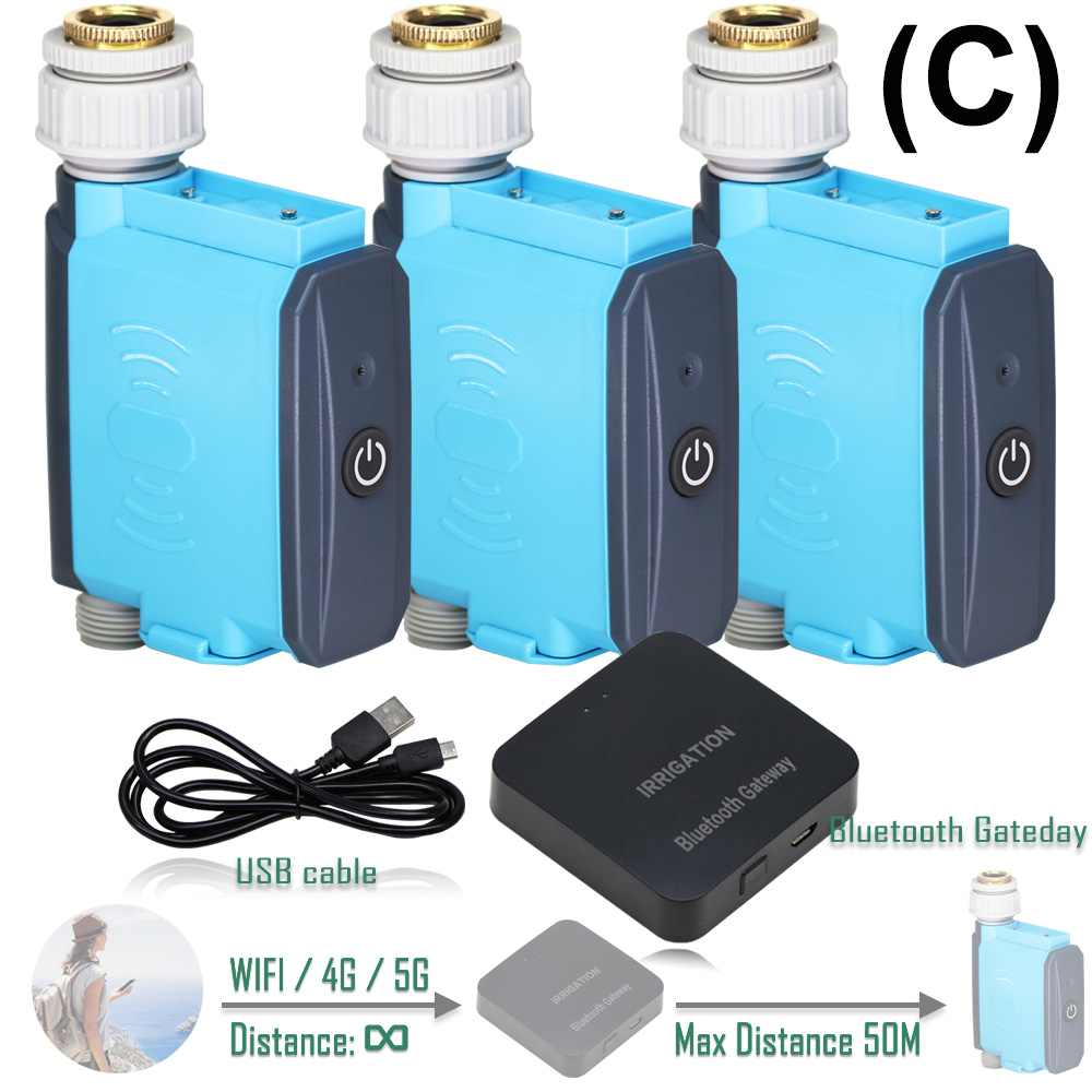 Rain Sensor WIFI Bluetooth Watering Timer Garden Automatic Irrigation Sprinkler Mobile Phone Smart Remote Control Smartlife Tuya