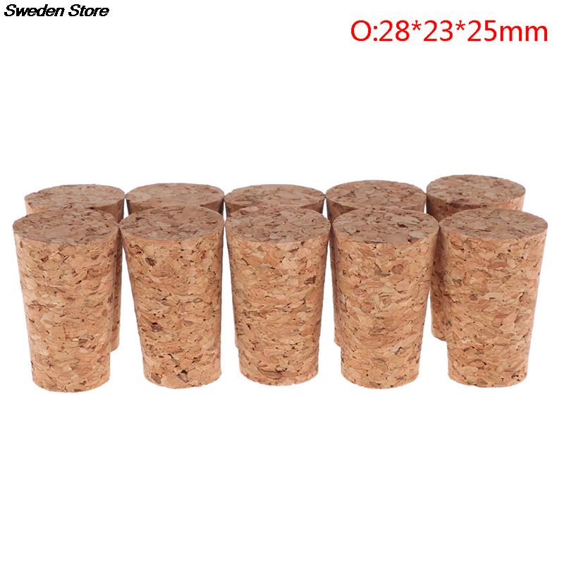 10pcs Wood Wine Glass Bottle Stopper Kettle Pudding Container Cork Cap Burette Buret Tube Lid: O