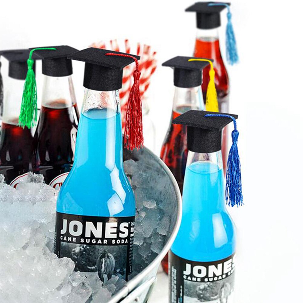 Cubierta de botella de 5 piezas, Mini tapas de botella de cerveza, cubierta de botella de decoración para en casa, graduación