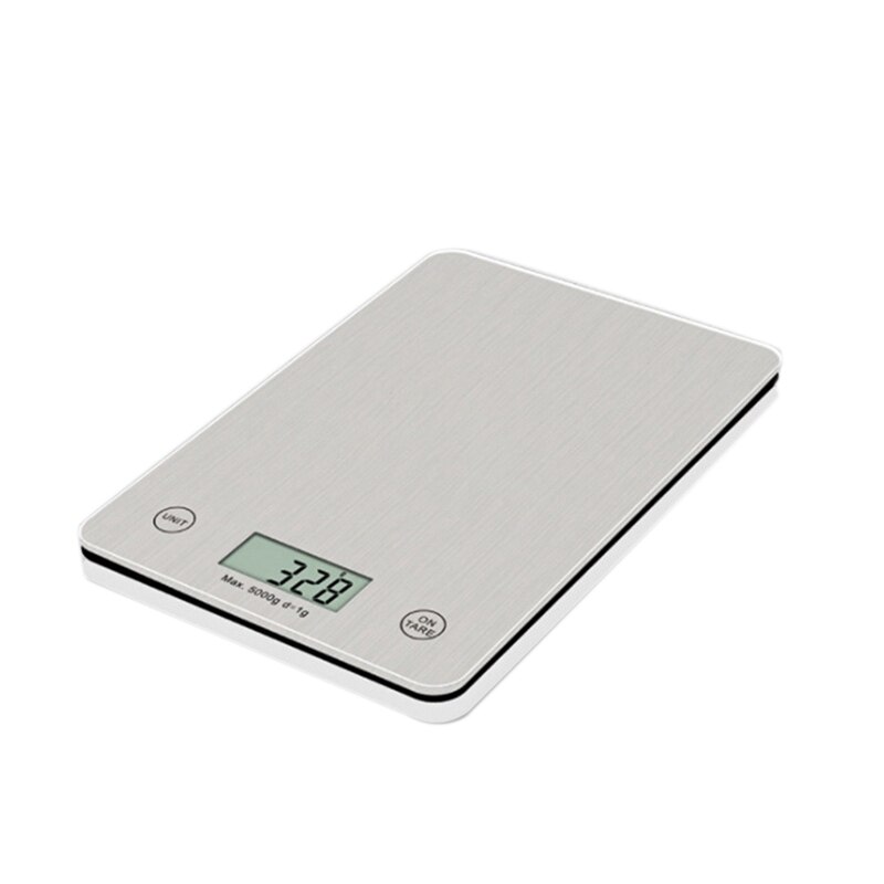 digital kjøkkenvekt, multifunksjonell matvekt med ledet sn vise, herdet glassplattform, batteri inkludert: misligholde tittel