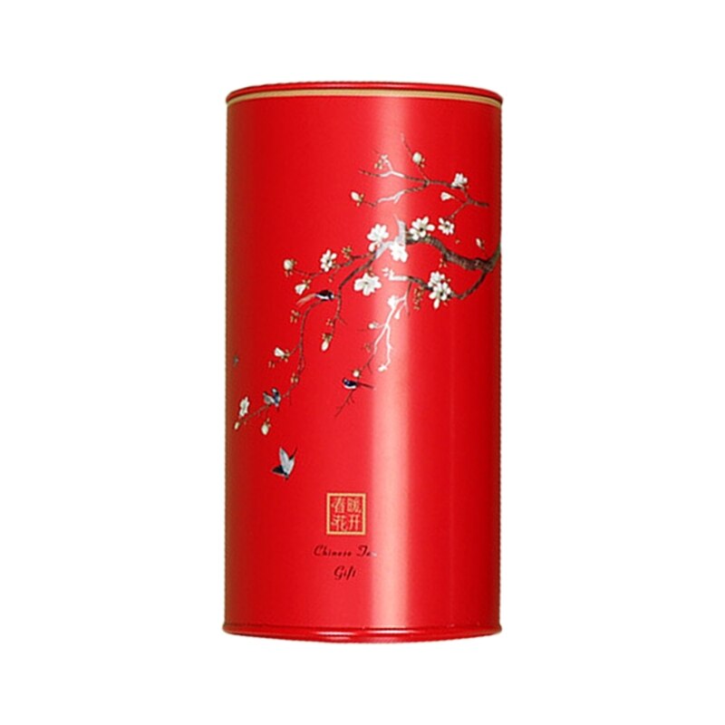 HX5F Kruid Jar Kleine Keuken Bussen Blik Materiaal Voor Koffie Suiker Snoepjes: Red