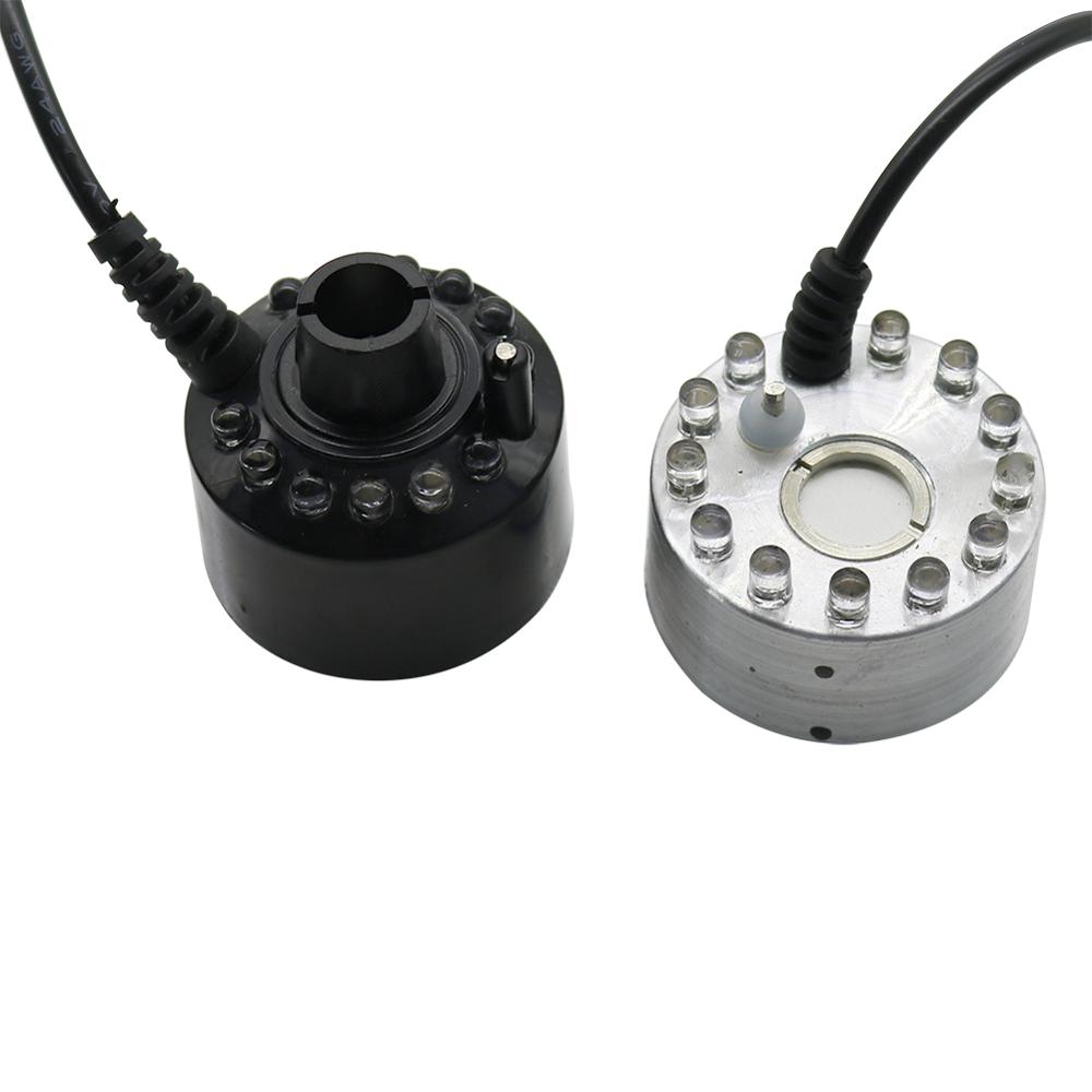 Mini aparat de ceață cu ultrasunete electric colorat, umidificator de aer cu 2 led-uri, fântână de apă, iaz, atomizoare, umidificator de aer, acvariu, decor cu 12 led-uri