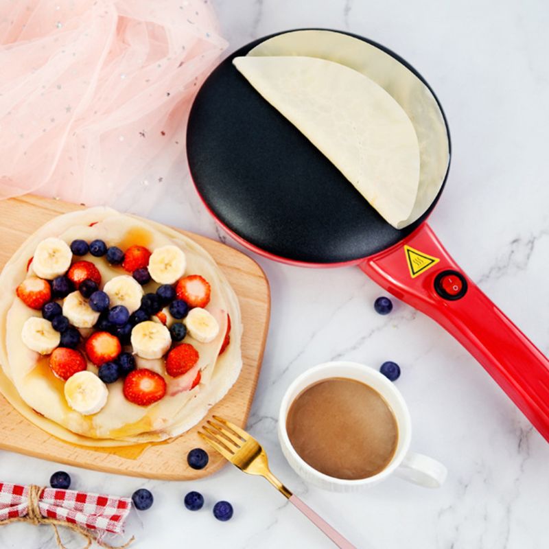 Multifunktionel pandekagemaskine til crepe pizzapandekage non-stick belægning