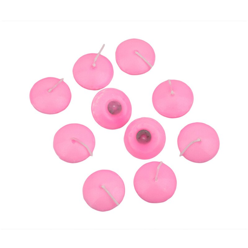 10 stk uparfymerte flytelys til bryllupsfest hjemme bursdagsdekor lys 4 farge lys telys lysestaker: 10 stk rosa