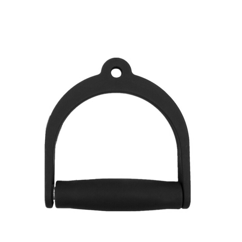 D Handle Pull Down Cable Attachment Set Tricep Grip Pulley Exercise Handles for Home Gym Crossfit Strength Training Equipment: 1 Black