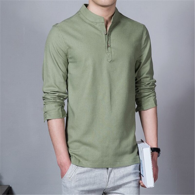T-Shirt Männer Frühling Herbst Neue Lange Hülse O-ansatz T Hemd Männer Kleidung Patchwork Baumwolle T Tops