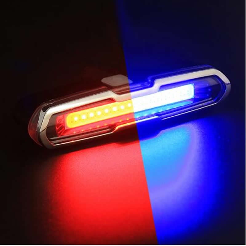 Lumière LED Rechargeable Pour Casque Vélo/Moto - Feu Arrière USB Étanche IPX6 Avec 3 Modes