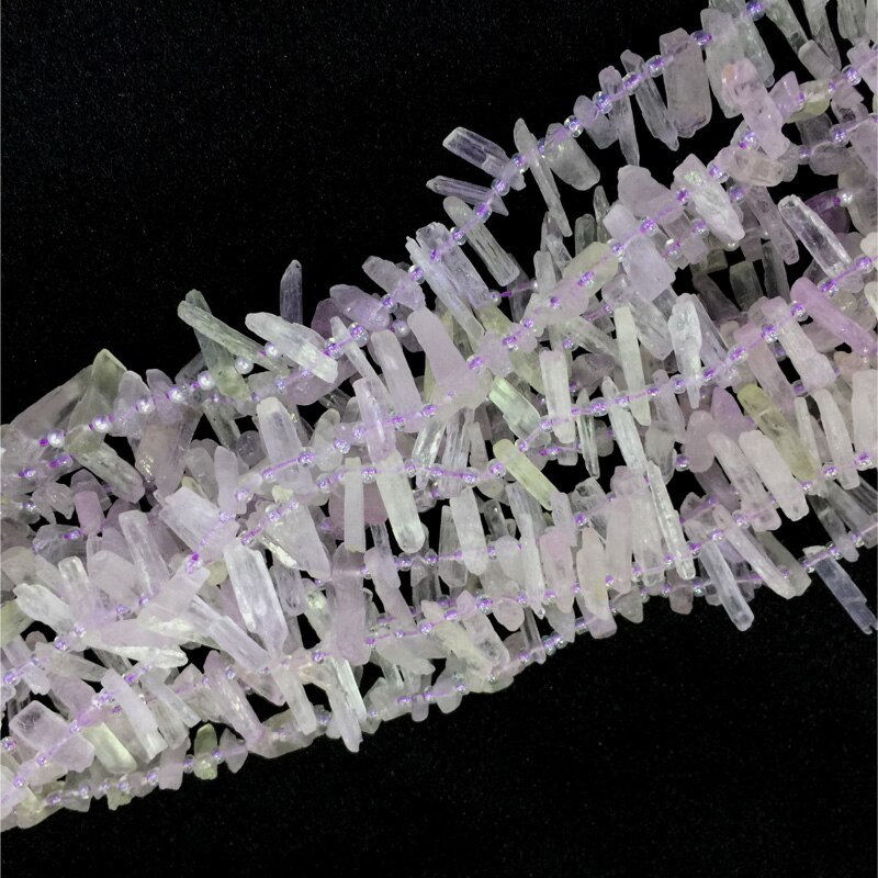 Di alta Qualità Naturale Genuino Rosa Chiaro viola Kunzite Spodumene Grezzo Minerale Opaca Ruvida arpione Perline 15 "04307