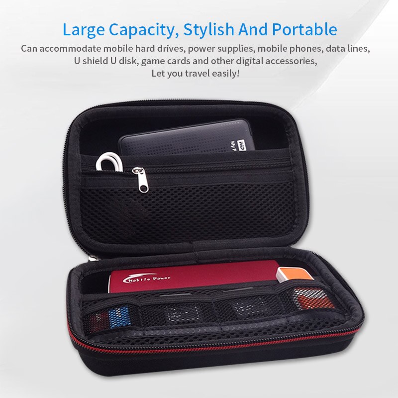 2.5&quot; Hard Drive Disk EVA Case Bag Travel Carrying case For Nintendo 3DS XL LL Power Bank Organizer bag for Game Console