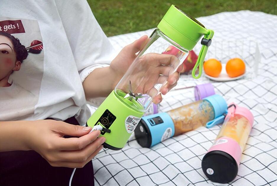 380ml USB Rechargeable Juicer Cup Juice Citrus Blender Lemon vegetables fruit Milkshake Smoothie Squeezers Reamers Bottle