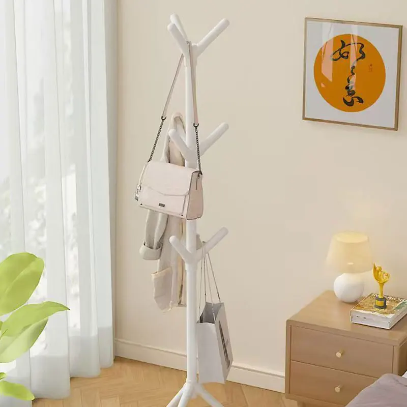 Perchero móvil de pie con múltiples ganchos, forma de rama de árbol y práctico perchero para el hogar, sala de estar, almacenamiento de ropa