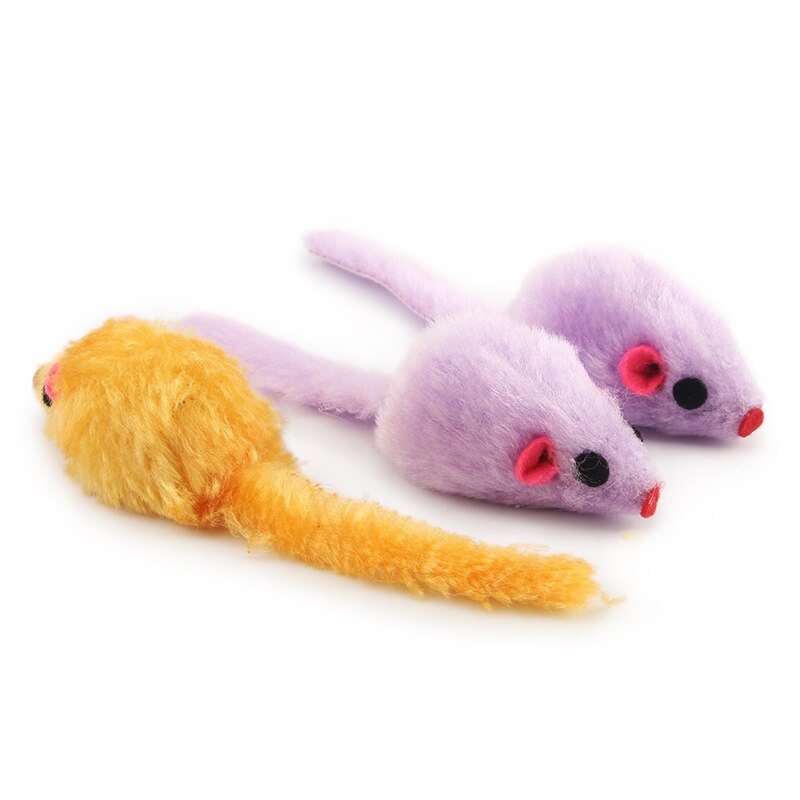 10 unids/lote de juguetes para mascotas, ratones, gatos, juguetes de ayuda, ratón peludo, gato, juguete para gatito