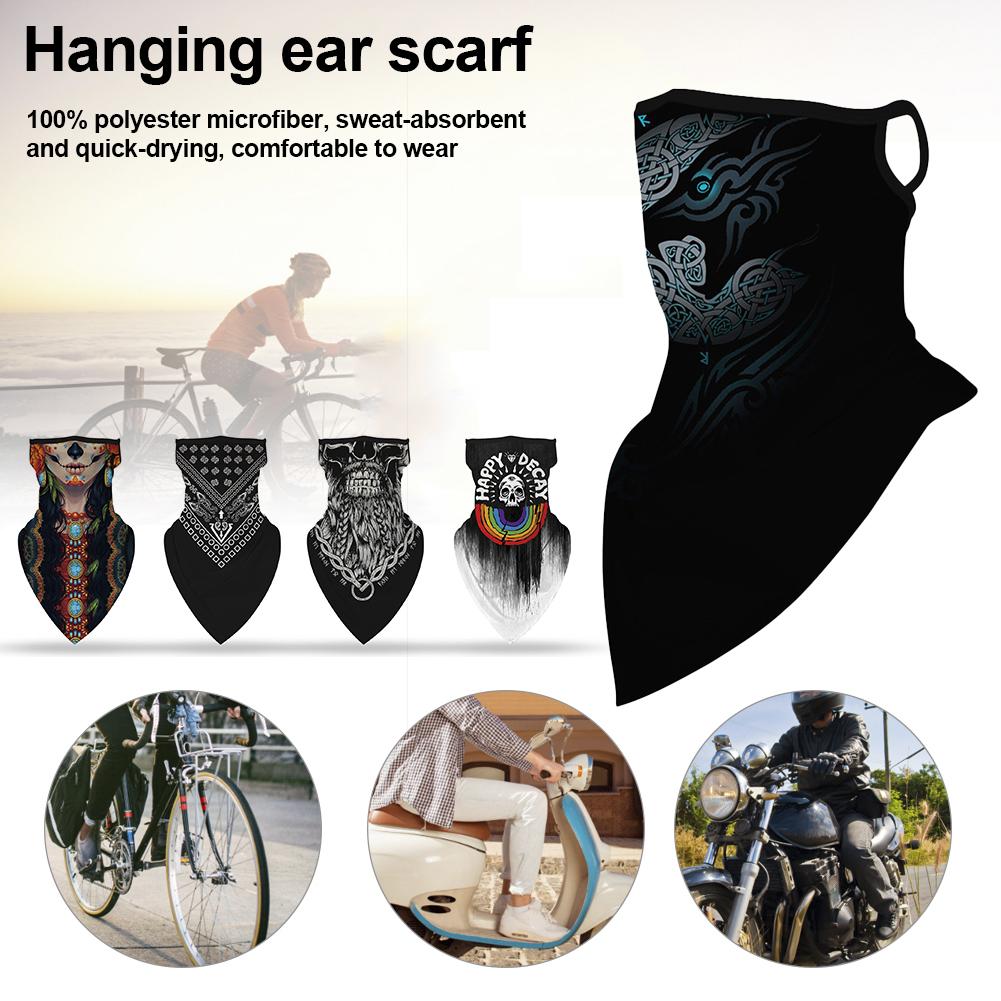 magique Bandana visage écharpe pendaison oreille visage couverture UV Protection antipoussière cyclisme randonnée chapeaux masque pêche écharpes 1PC