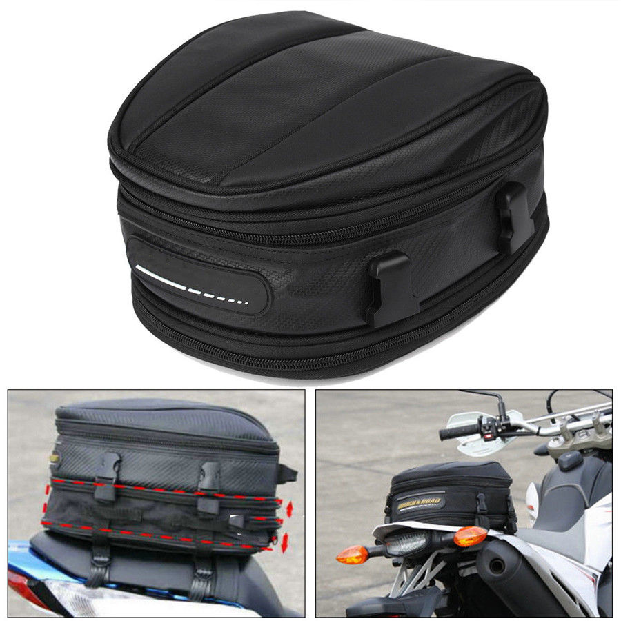 Waterdichte motortas 7.5-10l tassen motorbagage zadelbevestiging doos achterhand