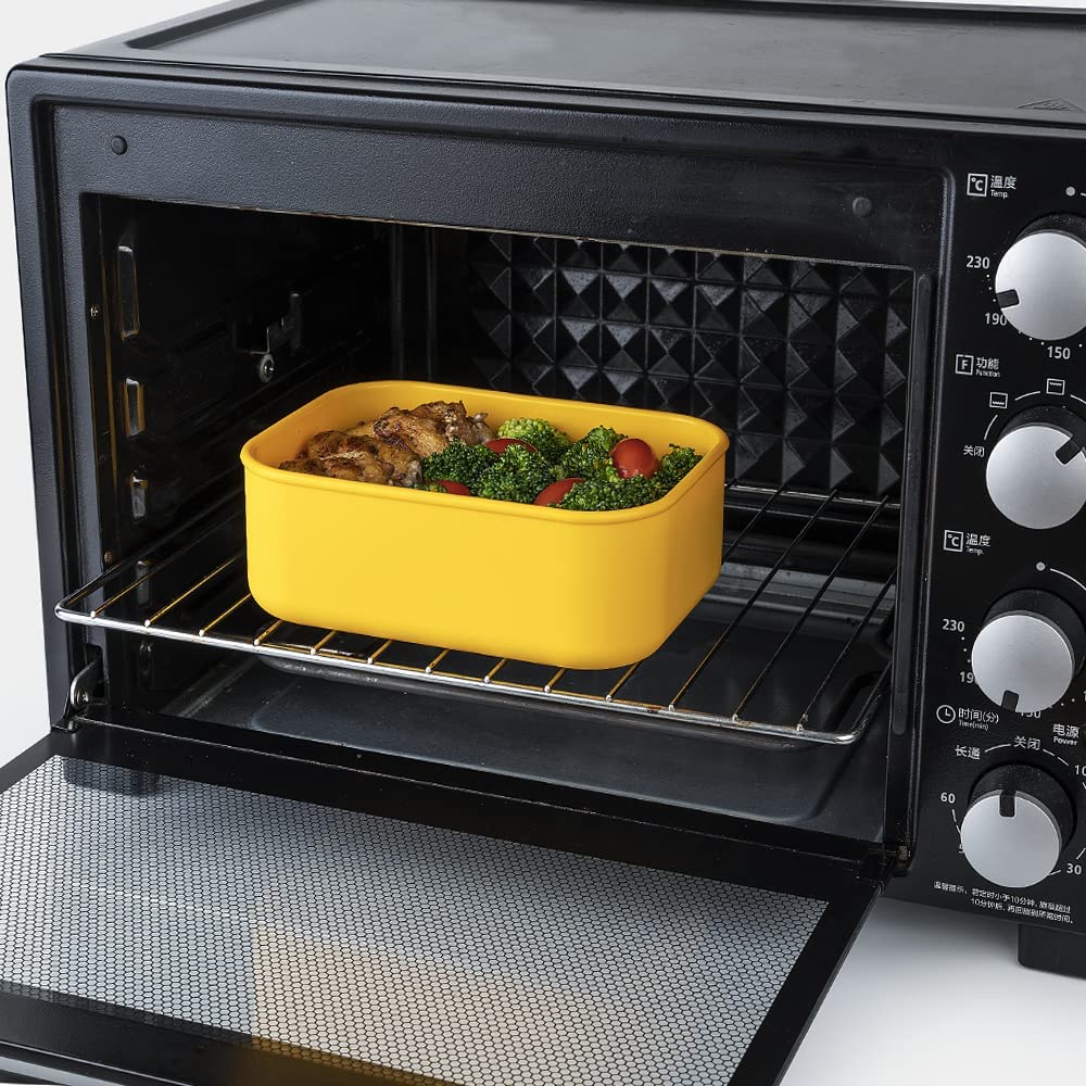 Silicone Food Storage Containers, Food Storage Lunch box Refrigerator Transfer Oven Safe Food Storage Containers With Lids