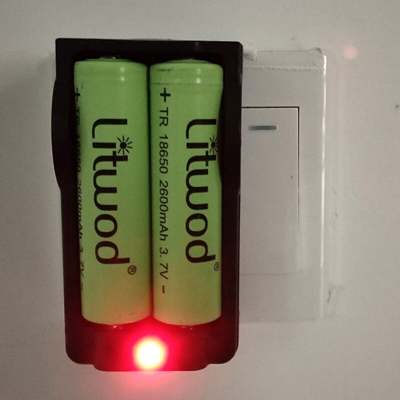 Batterilader belysningstilbehør lader  z20 litium til 16340/14500/18650 universell enkelt ccc, fcc, ce litwod