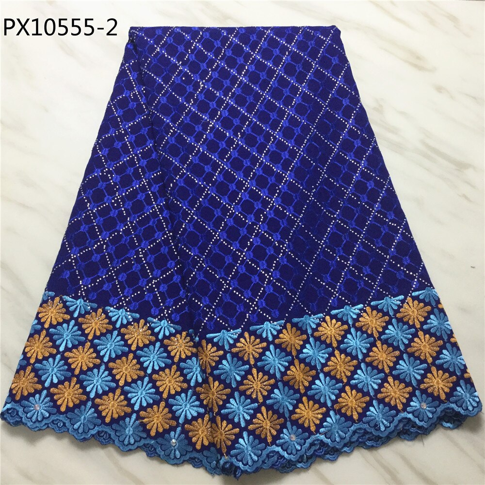 African Women white color swiss voile lace cotton stock fabric