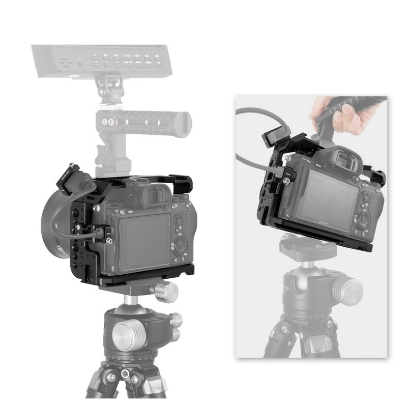 A7iii A7r3 A7m3 Camera Kooi Voor Sony A7RIII A7MIII Rig Metalen Mount Statief Quick Release Extension Kit Kabel Clip Draad winder