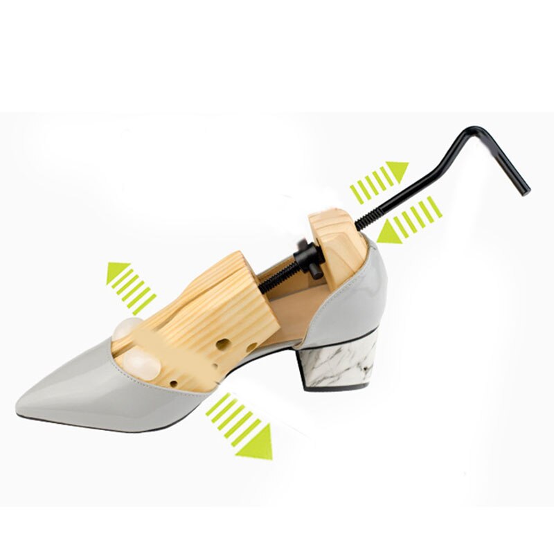 1Pcs Wooden Shoe Support Shoe Tree Adjustable 2-Way Shoe Stretcher Shaper Rack Men Women Shoe Expander