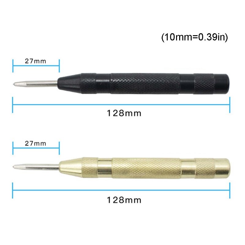 Automatic Center Pin Spring Loaded Punch Marking Holes Wood Marker Woodwork Tool Drill Bit