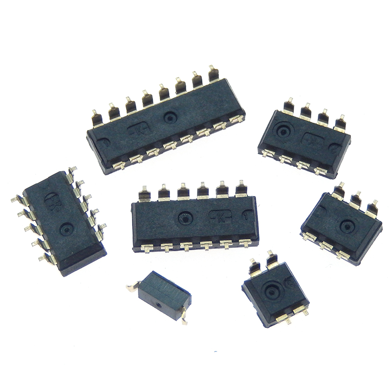 10pcs/lot Slide Type SMT SMD Dip Switch, 2.54mm Pitch 2 Row 4 Pin 2 Position / 8 pin 4 Position / 16 pin 8 Position