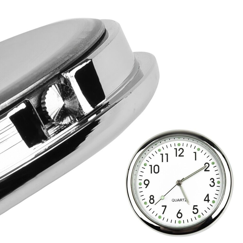 40mm Mini leuchtende Auto Uhr Digitaluhr Mechaniker Quarzuhren aufkleben Auto Ornament Zubehör
