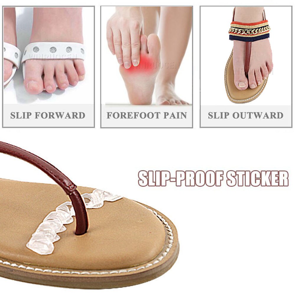 Shoe Anti Slip Silicone Sticker Lady Women Non Slip Insole Forefoot Cushion Inserts