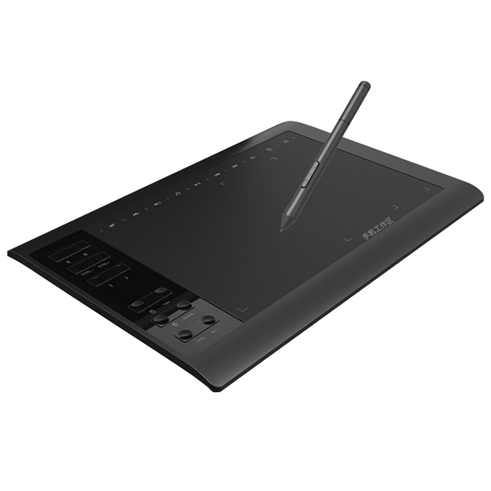 Grafisk tegning tablet 10 x 6 tommer  g10 digital tablet tegning med 22 smarte knapper understøtter mobiltelefon computer fku 66