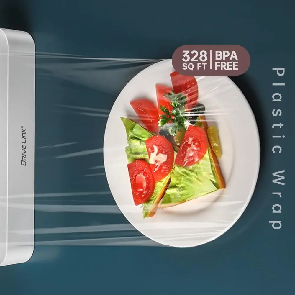 Microwavable Cling Film Wrap, Clear Plastic, Food Packing, Kitchen Storage Wrapping Film, Keeping Food Fres, 30cm * 100m