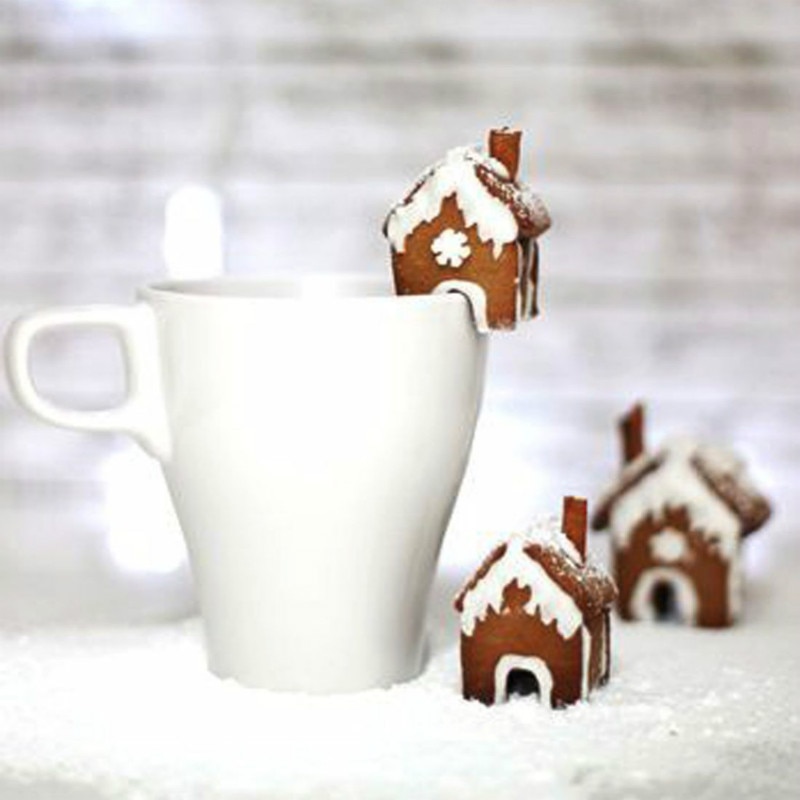 3Pcs Kerst Peperkoek Huis Biscuit Cutter Set Rvs Cookie Mould Pastry Decorating Diy Voedsel Fondant Bakvorm