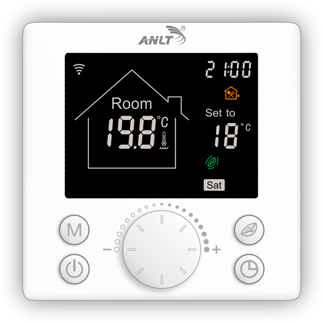 0.5 Square Meters Underfloor Tile Heating System Parts Mat 220V 150w/m2: thermostat