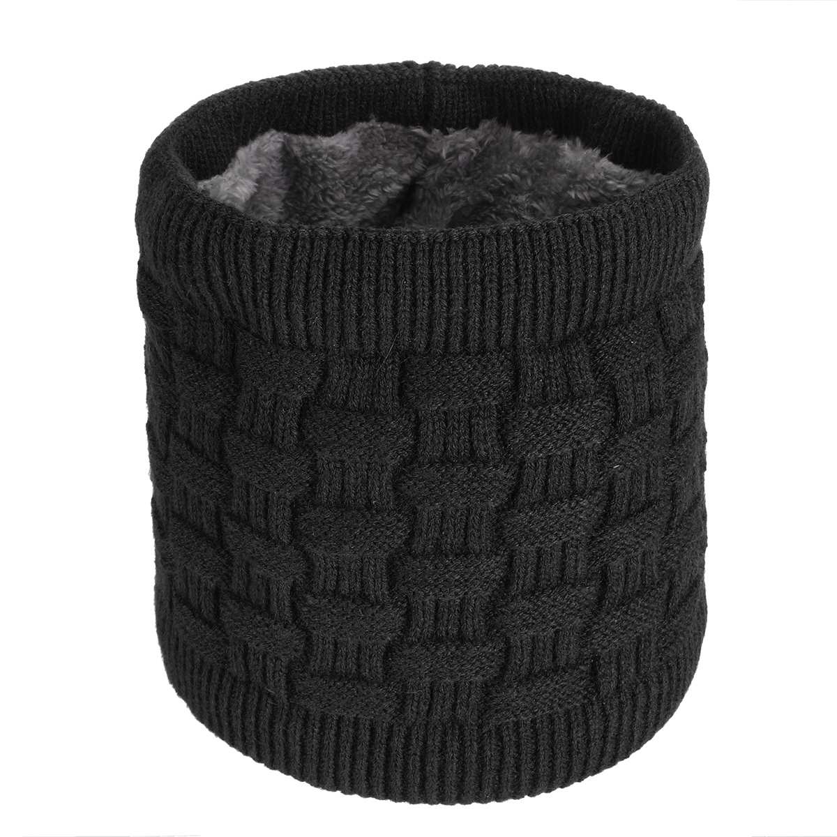 55 ° c Constant USB électrique chauffé cou écharpe laine artificielle cou plus col lavable hiver automne cou plus unisexe: Black No Heating