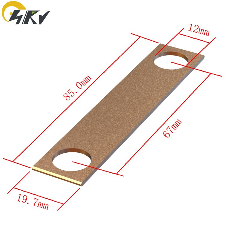 Lto 66160 Lithium Titanate Batterij Koperen Bus Bar Platte Pin Connector