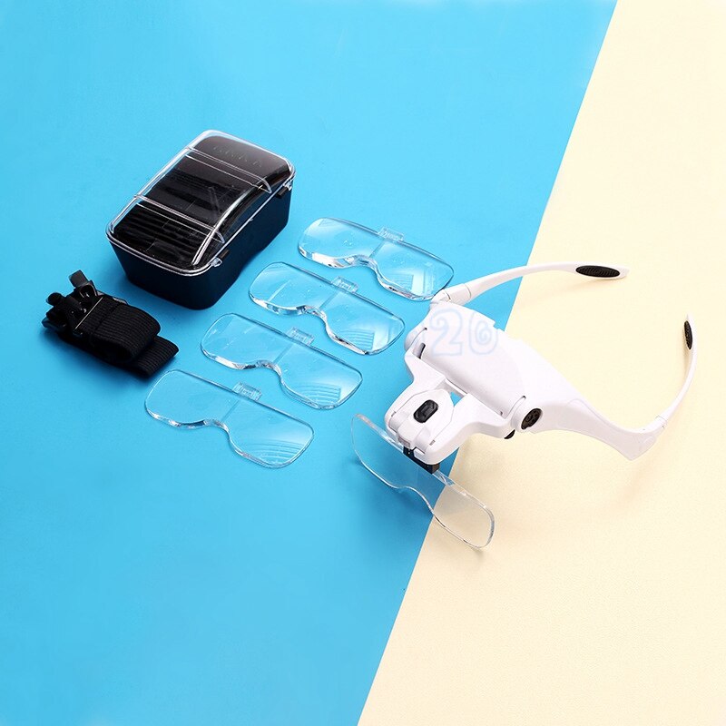 Model Making Tool with A Magnifying Glass with LED Light