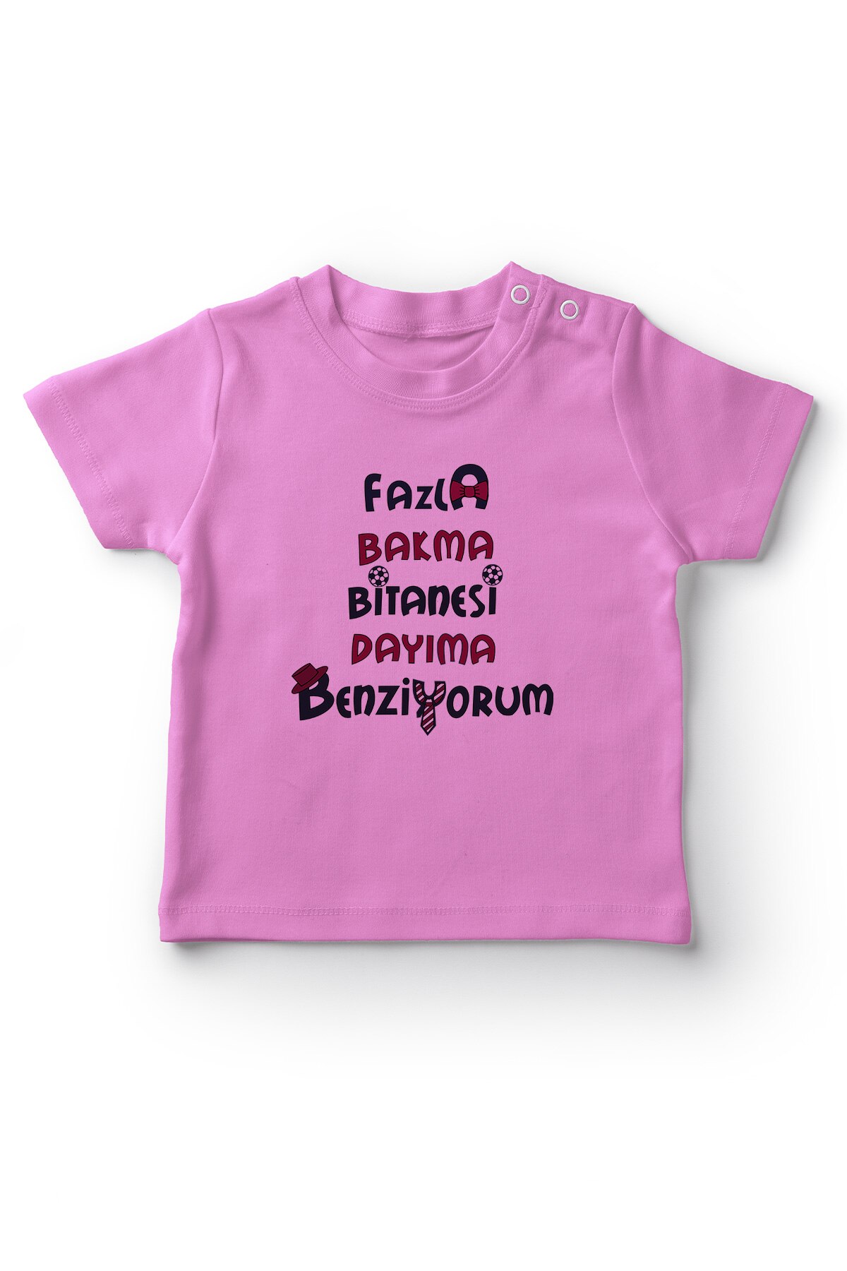 Angemiel bebé más mira Bitanesi Dayıma observación bebé niña camiseta rosa