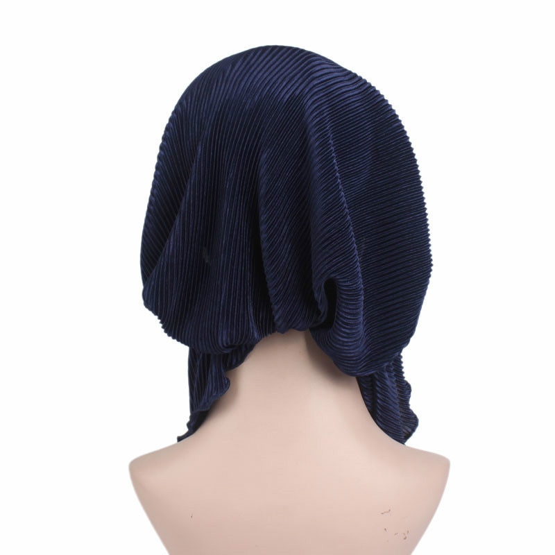 Turbante de estilo musulmán para mujer, gorro para la cabeza, accesorios para el cabello, bufanda musulmana, para la caída del cabello