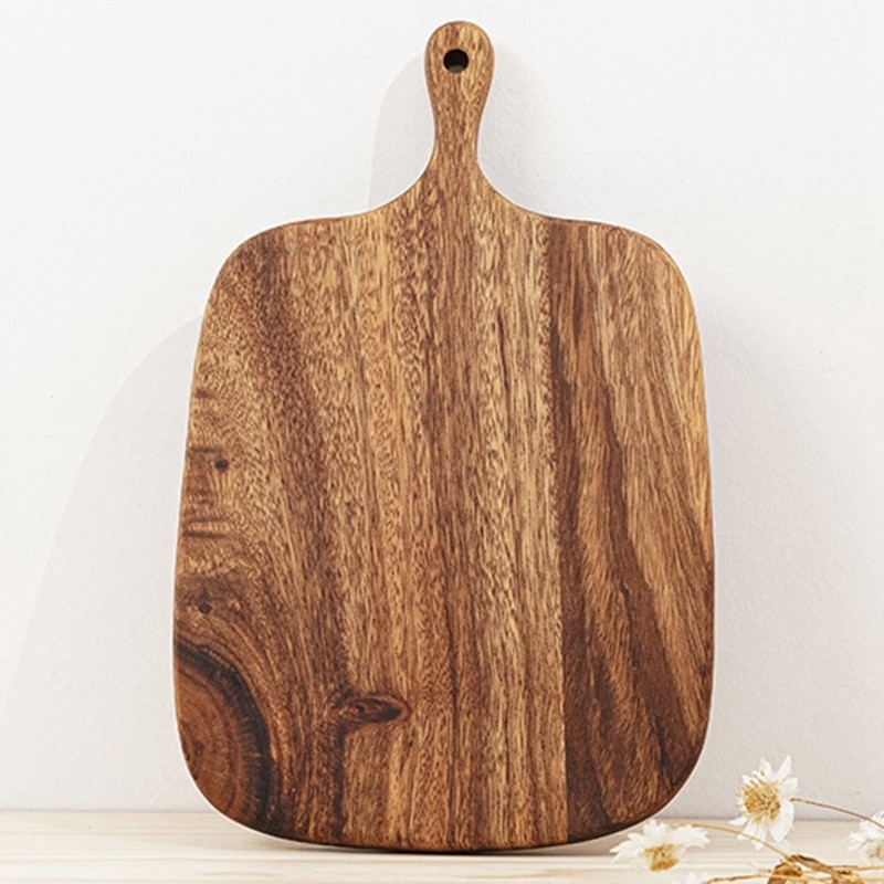 Houten Snijplank Met Handvat Houten Serveren Kaas Board Voor Kaas, Brood, Sandwiches, Hapjes