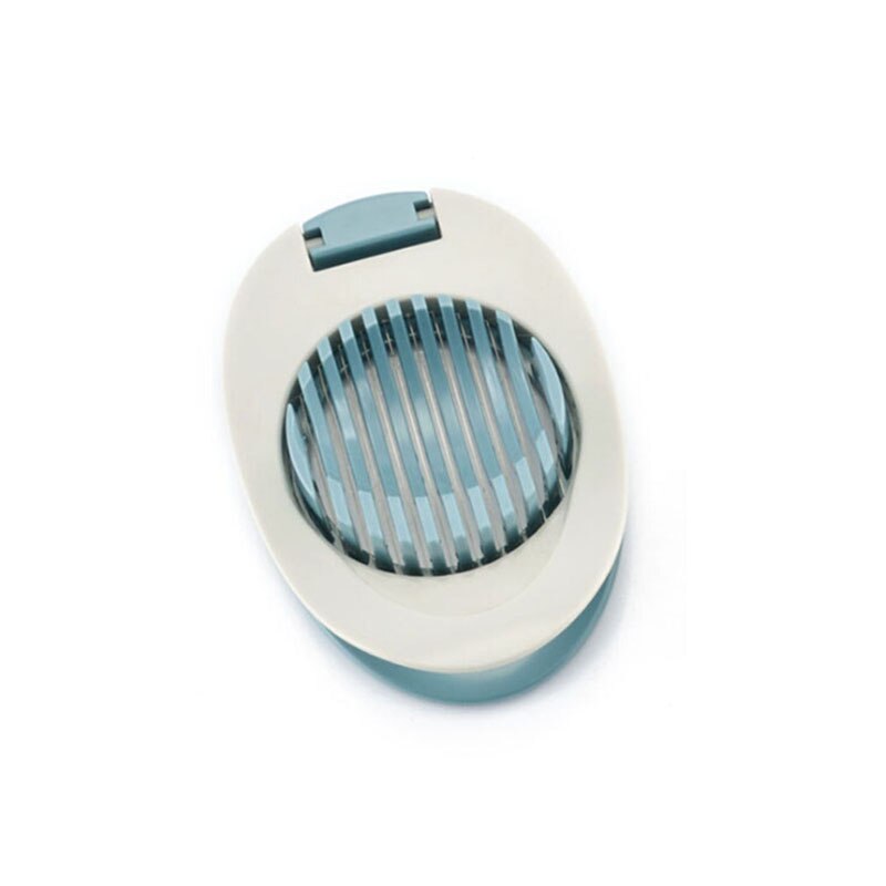 Multifunction Egg Slicers Section Cutter Divider Plastic Egg Splitter Cut Egg Device Kitchen Egg Tools: blue-gray