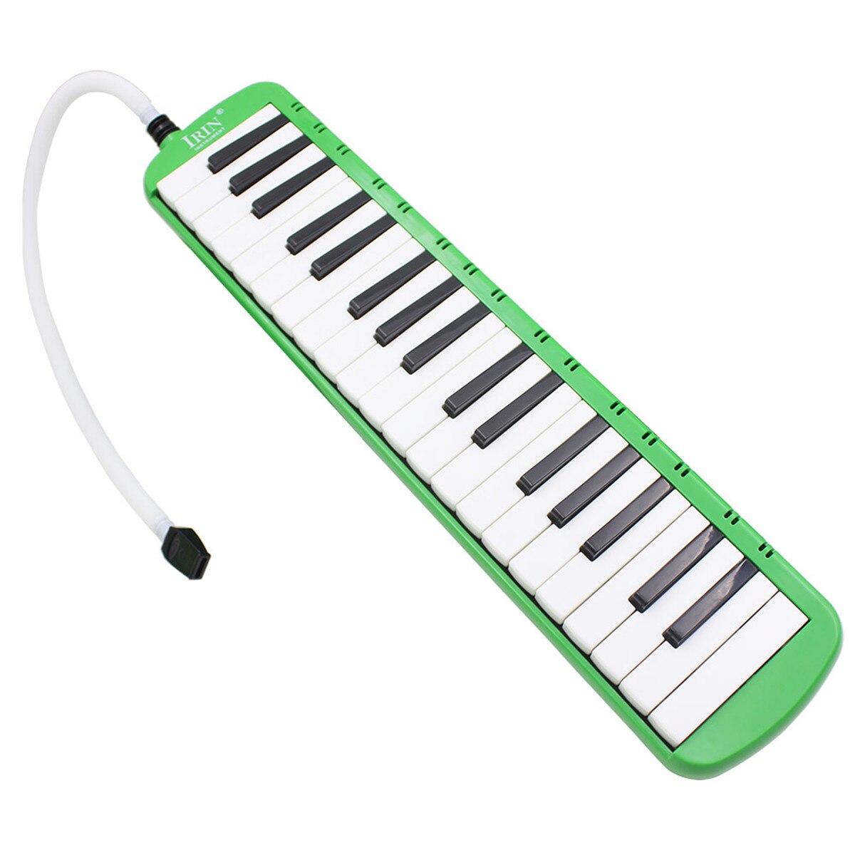 37 Keys Electronic Melodica Harmonica Keyboard With Handbag Durable Musical Instruments Performance Beginner Practice: Green