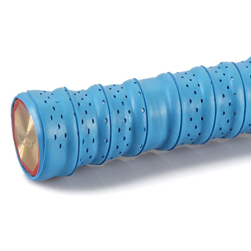 Banda elástica de bádminton gruesa, punzonado antideslizante, transpirable, pegamento para manos, raqueta de tenis, goma de Gel de pescado