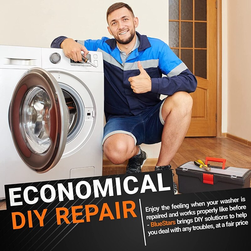 Heavy Duty 285753A Direct Drive Motor Coupling Kit with METAL Core- Fit for Whirlpool &amp; Kenmore Washers Pack of 4