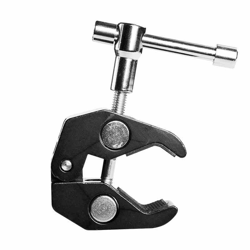 7 / 11 Inch Adjustable Friction Articulating Magic Arm + Super Clamp Crab Clip for DSLR LCD Monitor LED Light Camera Accessories: Super Clamp