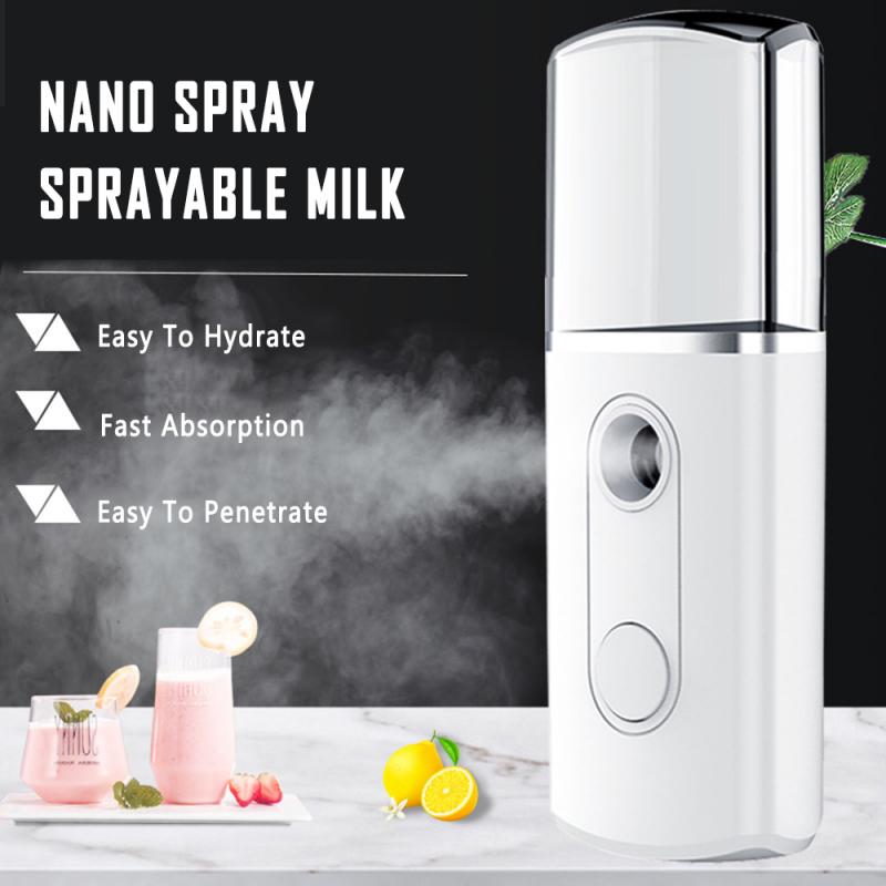 Portable Mini Electric Automatic Alcohol Sprayer Nano Facial Mister Mist USB Rechargeble Alcohol Dispenser Hand Disinfection