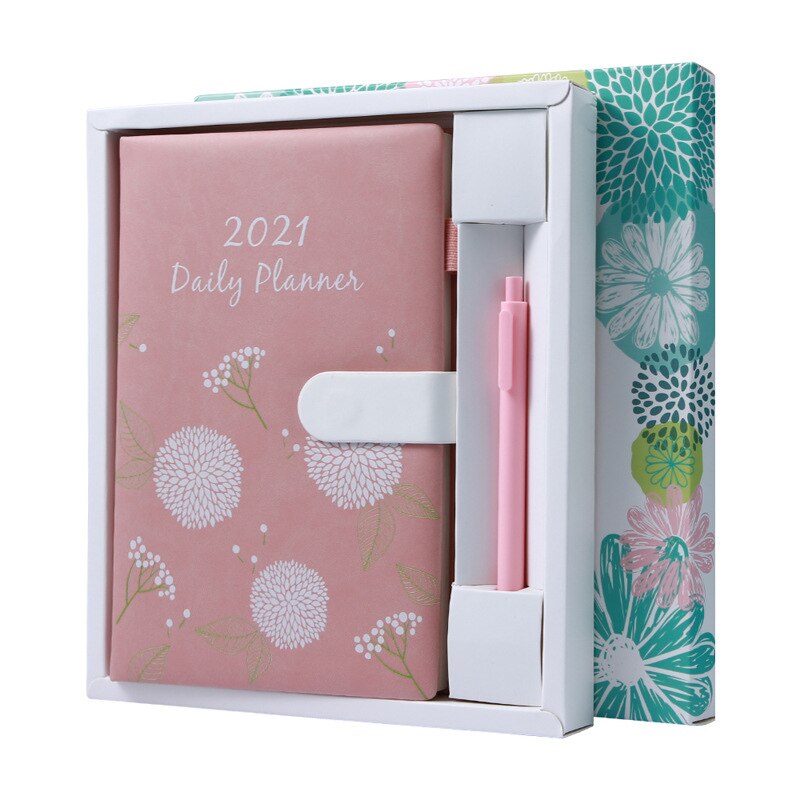 Kawaii Agenda Planner Organizer A5 Diary Notebook Weekly Journal Note Book Personal Business Travel Schedule Notepad Office: Pink