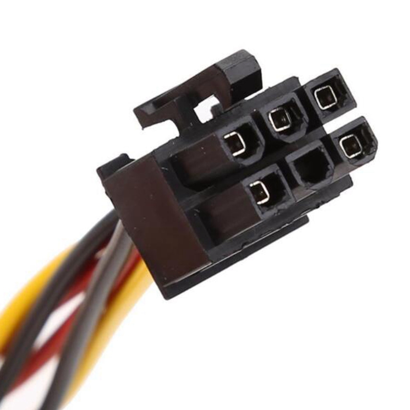 10PCS Molex 4 Pin to PCI-E PCI Express 6 Pin Power Converter Adapter Cable Connector Power Supply Cable